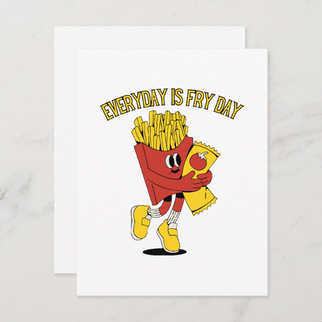 Everyday Is Fry Day Enclosure Card (Front/Back)