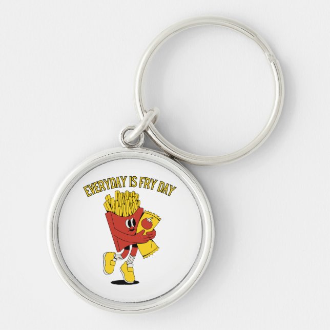Everyday Is Fry Day Keychain (Front)