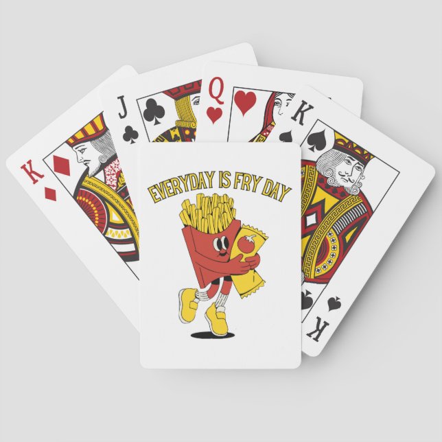 Everyday Is Fry Day Poker Cards (Back)