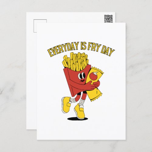 Everyday Is Fry Day Postcard