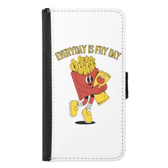 Everyday Is Fry Day Samsung Galaxy Wallet Case (Front)