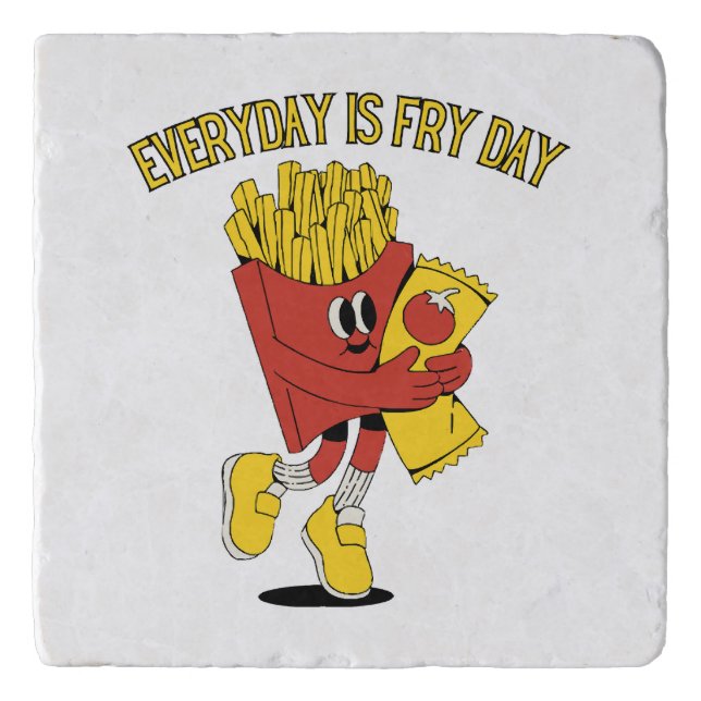 Everyday Is Fry Day Trivet (Front)