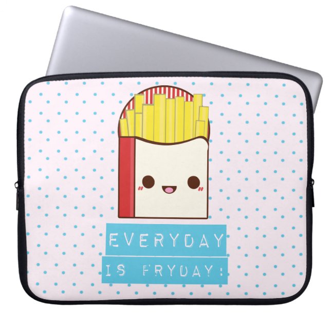 Everyday is Fryday! Laptop Sleeve (Front)