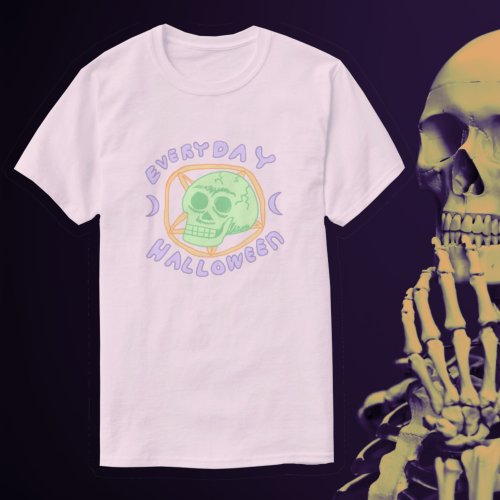 Everyday Is Halloween _ Kawaii Pastel Goth Skull T_Shirt