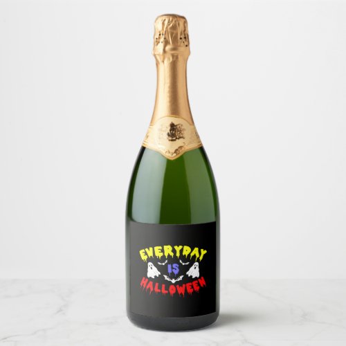 Everyday is Halloween      Sparkling Wine Label