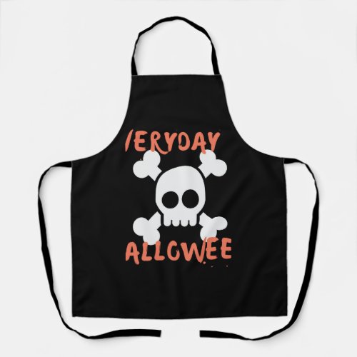 Everyday Is Halloween Sticker Apron