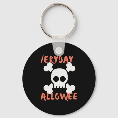 Everyday Is Halloween Sticker Keychain