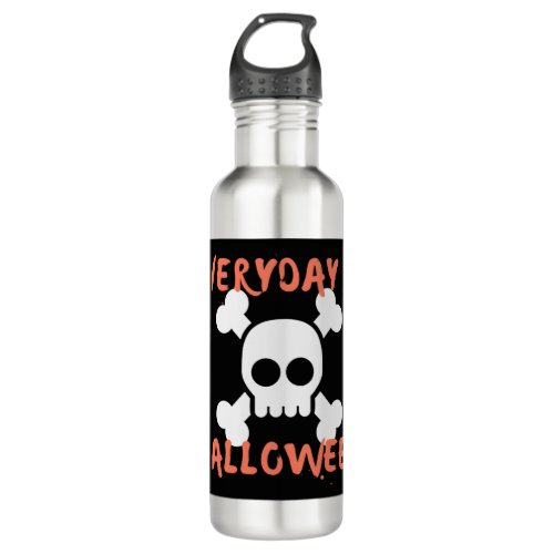 Everyday Is Halloween Sticker Stainless Steel Water Bottle