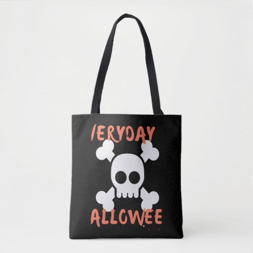 Everyday Is Halloween Sticker Tote Bag