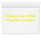 EVERYDAY IS SPECIAL---BIRTHDAY OUR ***DAUGHTER**** CARDS (Inside Horizontal (Bottom))