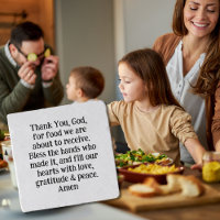 Everyday Meal Blessing Trivet | Family Prayer Gift