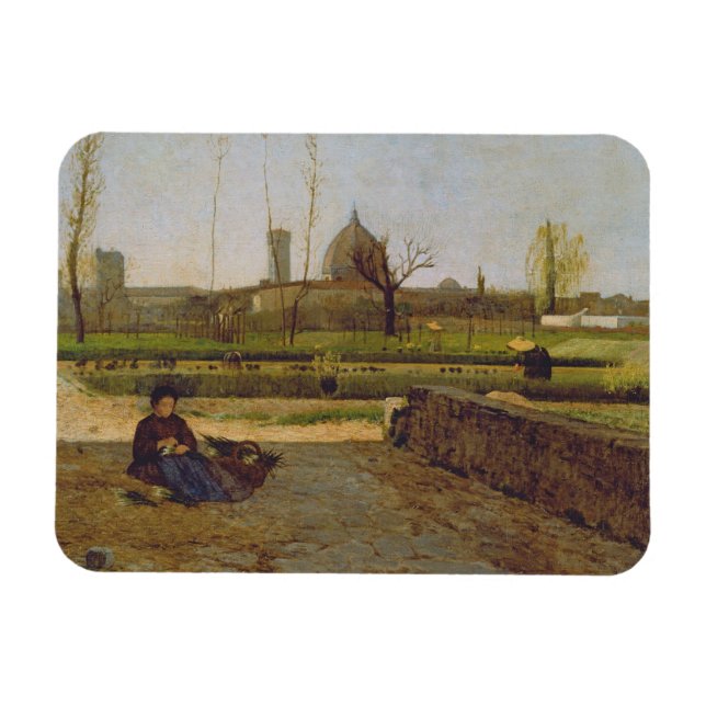 Everyday Scene, near Florence, c.1865 Magnet (Horizontal)