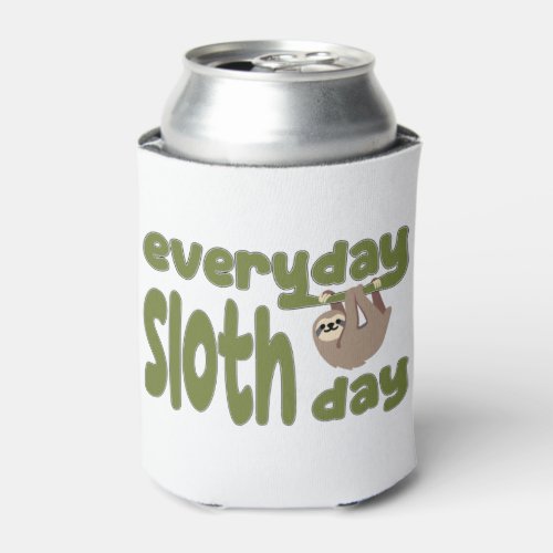 Everyday Sloth Day  Can Cooler