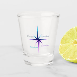 Everyday Symbols Shot Glass–1.5 oz Small Bar Glass