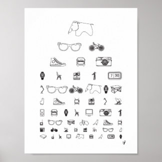 Everyday - white poster