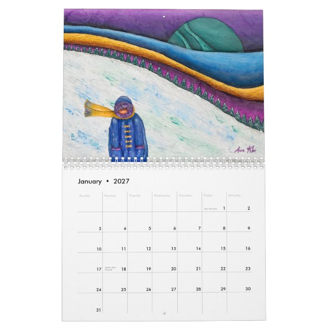 Everyhing Was Illuminated 2014 Calendar Anne Klar (Jan 2027)