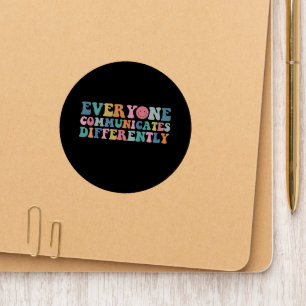 Everyone Communicates Differently Autism Awareness Patch