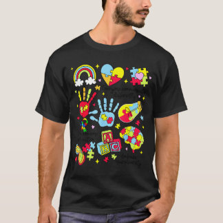 Everyone communicates differently autism awareness T-Shirt