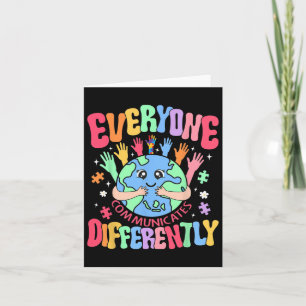 Everyone Communicates Differently Special Educatio Card
