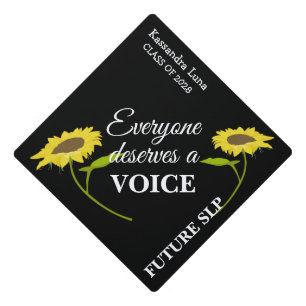 Everyone Deserves A Voice Future SLP Graduation Cap Topper