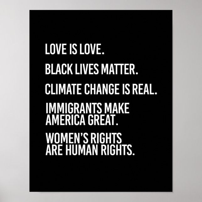 Everyone deserves human rights and climate change  poster (Front)