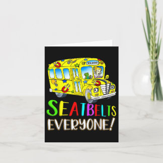 Everyone Fun Magic School Bus Driver Job Pride  Card