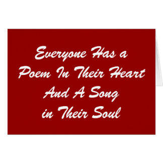 Everyone Has a Poem Card