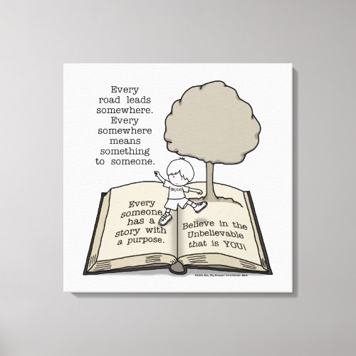 Everyone Has a Story Canvas Print