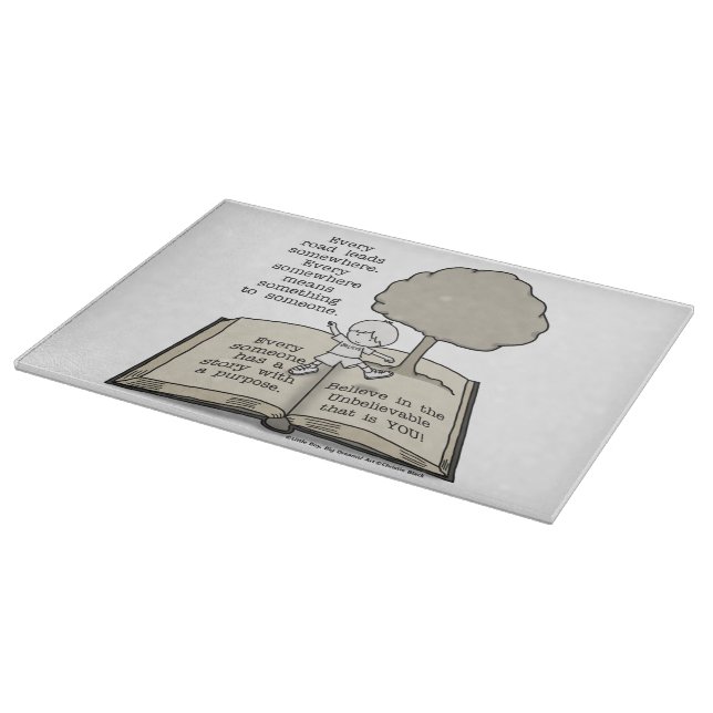 Everyone Has a Story Cutting Board (Corner)