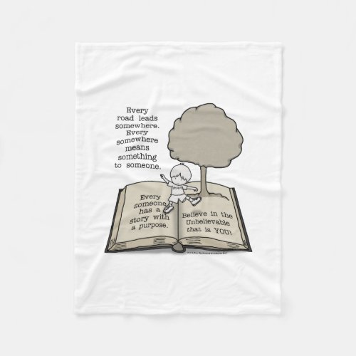 Everyone Has a Story Fleece Blanket