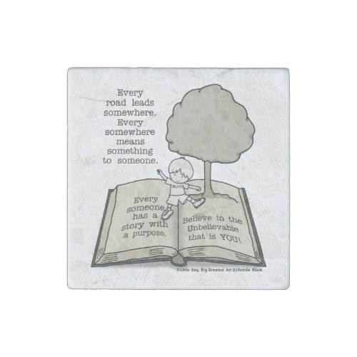 Everyone Has a Story Stone Magnet