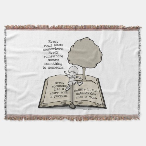 Everyone Has a Story Throw Blanket