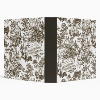 Everyone In Harmony Toile de Jouy (natural ink) 3 Ring Binder
