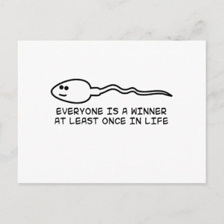 Everyone is a winner at least once! postcard