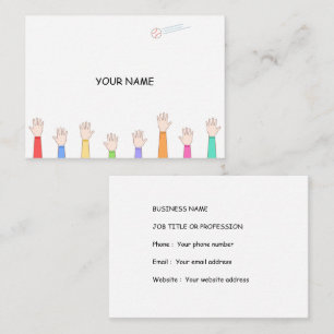 Everyone is aiming for that home run catch.  business card