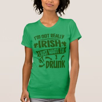 Everyone Is Irish Saint Patricks Day Funny Quote T-shirt by MaeHemm at Zazzle