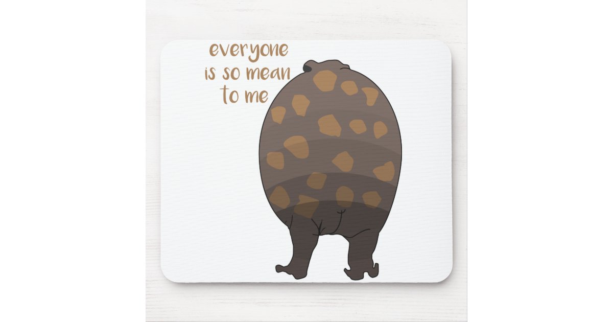 Everyone is so mean to me Funny Kawaii Frog Meme Mouse Pad | Zazzle