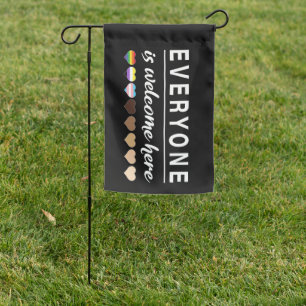 Everyone is welcome here All Are Welcome Here Garden Flag