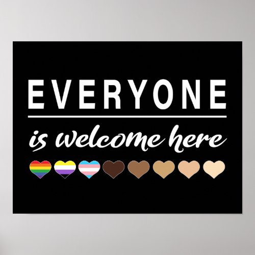 Everyone is welcome here All Are Welcome Here Poster