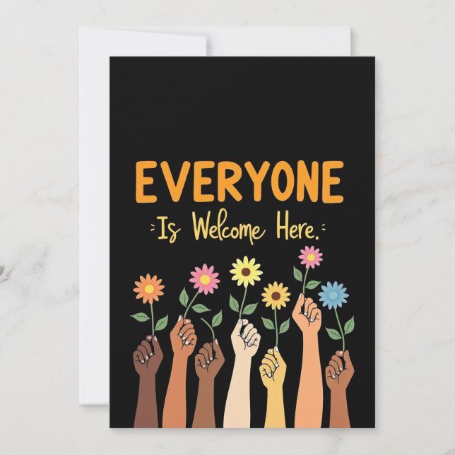 Everyone is welcome here Funny Idaho teacher Every Invitation (Front)
