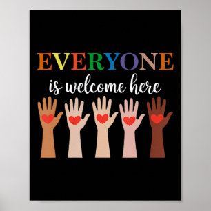 Everyone Is Welcome Here Idaho Teacher 28 Poster