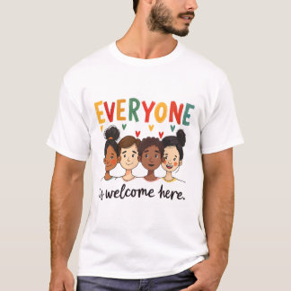 Everyone Is Welcome Here Idaho Teacher 30 T-Shirt