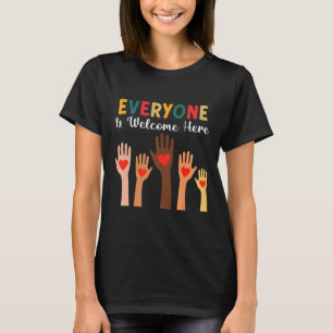 Everyone Is Welcome Here Idaho Teacher 35 T-Shirt