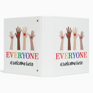 Everyone Is Welcome Here Idaho Teacher 3 Ring Binder