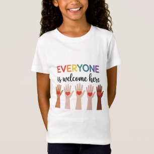 Everyone Is Welcome Here Idaho Teacher 4 T-Shirt