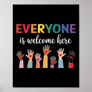 Everyone Is Welcome Here Idaho Teacher 52 Poster