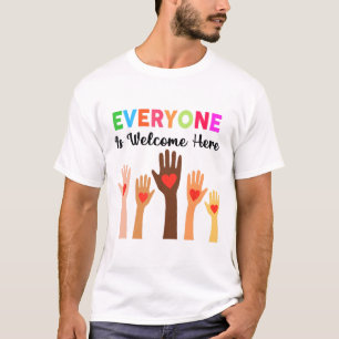 Everyone Is Welcome Here Idaho Teacher 60 T-Shirt
