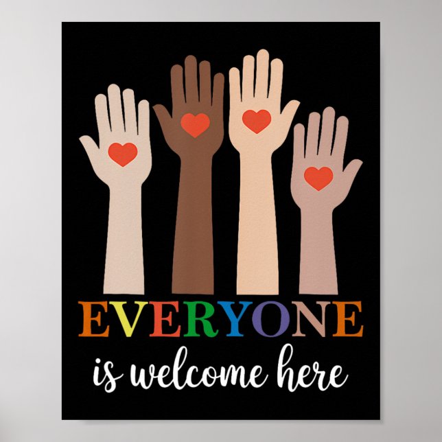 Everyone Is Welcome Here Idaho Teacher 73  Poster (Front)