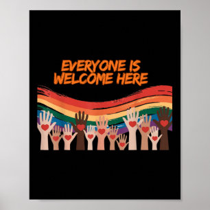 Everyone Is Welcome Here Idaho Teacher  Poster