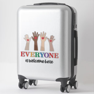 Everyone Is Welcome Here Idaho Teacher Sticker